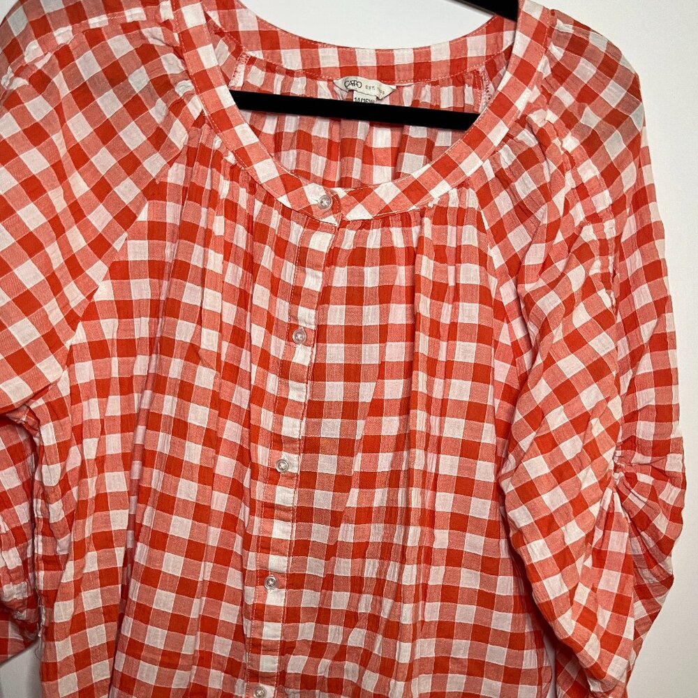 Cato gingham top